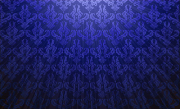 Special With Vector Illustration: Vector Illustration Damask Wallpaper With Rays 1