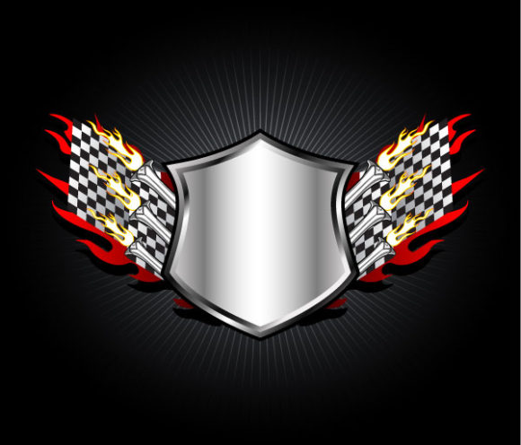 Vector Vector Graphic Racing Emblem Vector Illustration 1