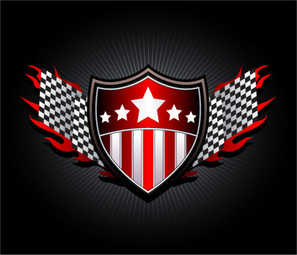 Racing Vector Racing Emblem Vector Illustration 1