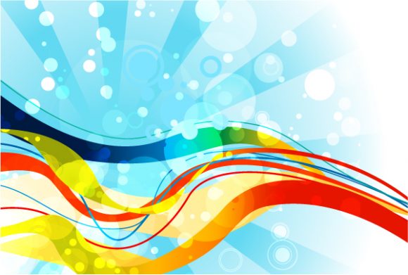 Vector, Background Vector Illustration Vector Abstract Background With Waves 1