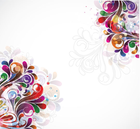 Creative, Swirls Vector Artwork Colorful Swirls Background Vector Illustration 1