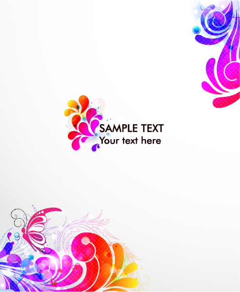 Vector, Colorful Vector Graphic Vector Colorful Swirls Background 1