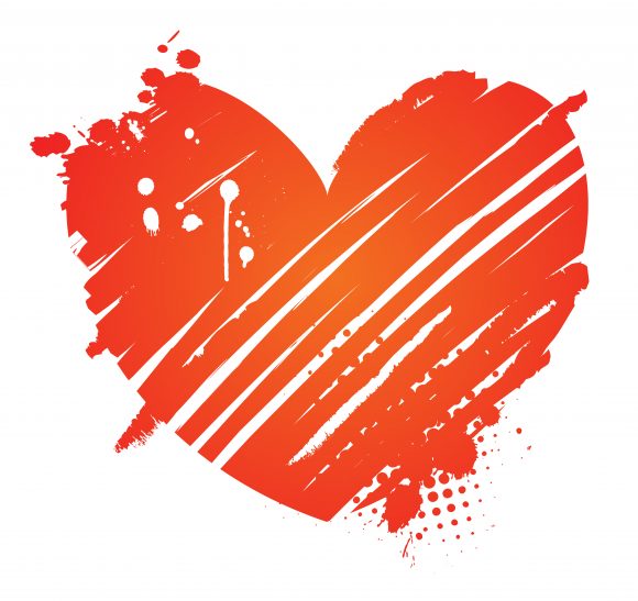 Illustration, Vector, Heart, Grunge Vector Illustration Vector Grunge Heart Valentine Illustration 1