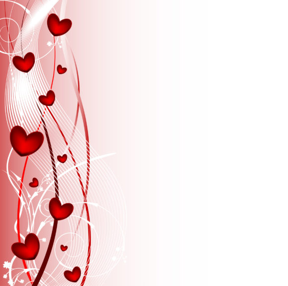 Background Vector Design Vector Valentine Background With Hearts 1