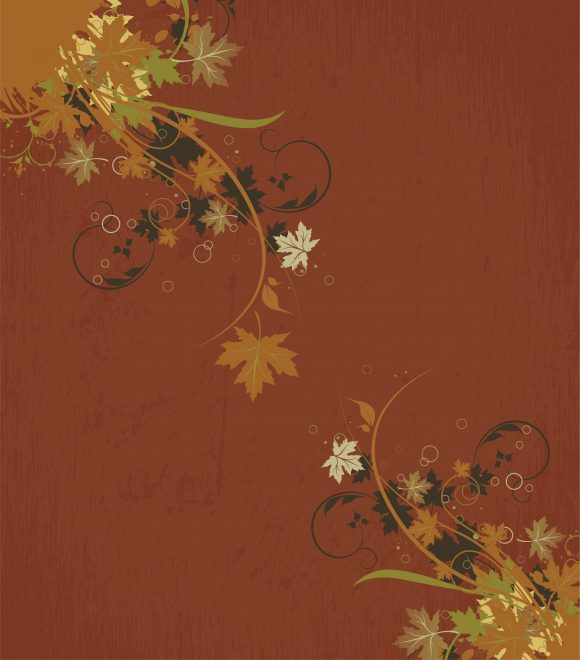 Grunge Vector Background: Grunge Floral Background Vector Background Illustration 1