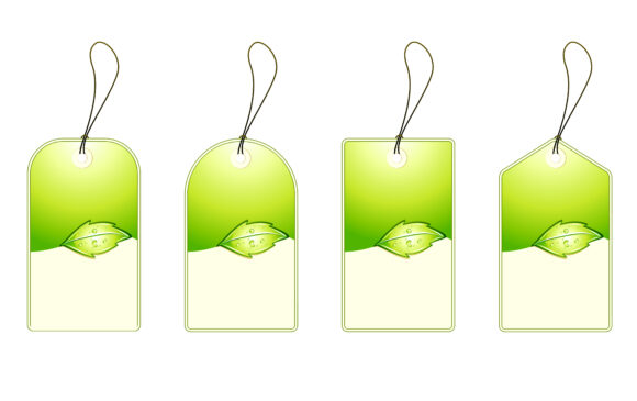 Green, Set, Shopping, Tags, Illustration, Vector Eps Vector Vector Green Shopping Tags Set 1