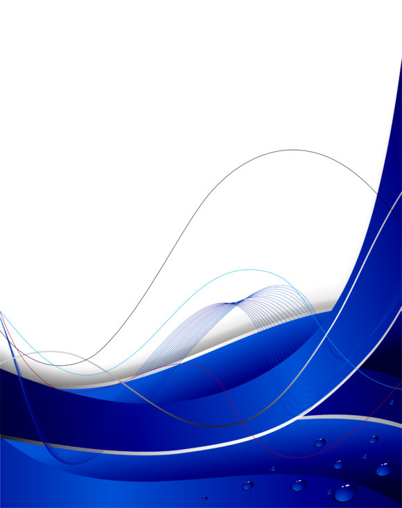 Gorgeous Style Eps Vector: Eps Vector Abstract Background With Waves 1