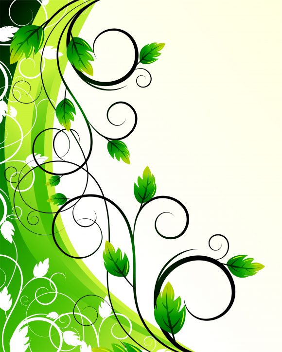Plant, Background Eps Vector Green Floral Background Vector Illustration 1