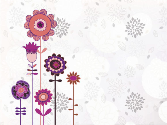 Smashing Creative Vector Image: Floral Background Vector Image Illustration 1