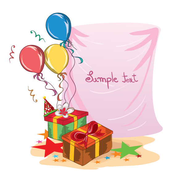 Party, Illustration Vector Graphic Kids Birthday Party Vector Illustration 1