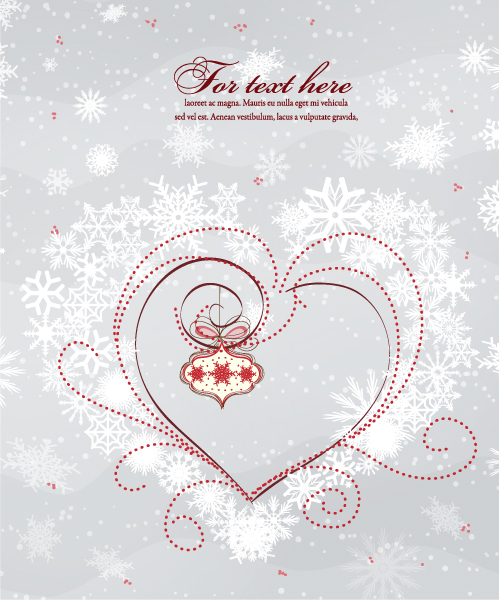 Special Christmas Vector Art: Vector Art Christmas Background With Snowflakes 1