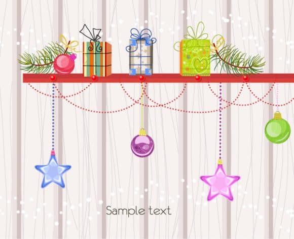 Background, Illustration, Christmas Vector Artwork Vector Christmas Background With Presents 1