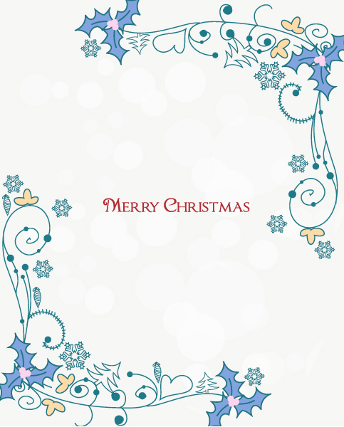 Bold Frame Vector Graphic: Vector Graphic Christmas Frame 1