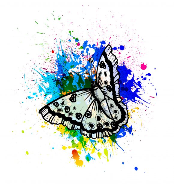 Creative, Abstract Vector Design Vector Abstract Illustration With Butterfly 1