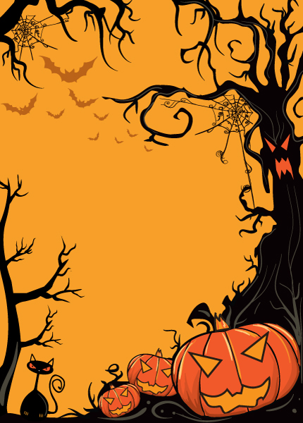 Unique Illustration Vector: Halloween Background Vector Illustration 1