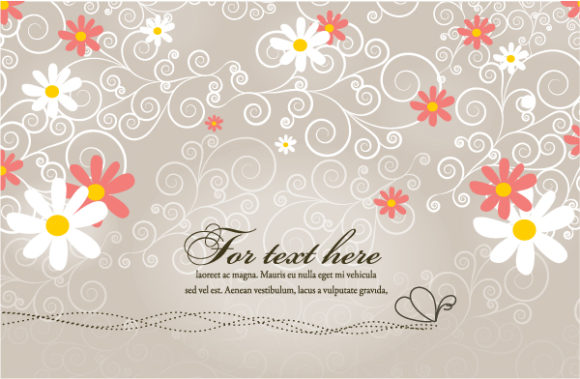 Background, Floral Vector Illustration Floral Background Vector Illustration 1