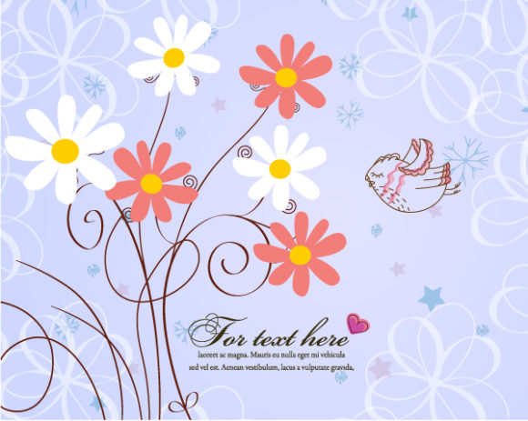 Vector, Illustration Vector Graphic Bird With Floral Vector Illustration 1