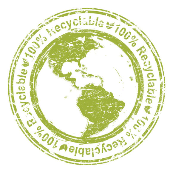 Brilliant Illustration Vector Design: Vector Design Eco Stamp With Planet Earth 1