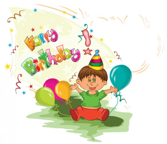 Baloon, Vector, Kids Vector Artwork Kids Birthday Party Vector Illustration 1
