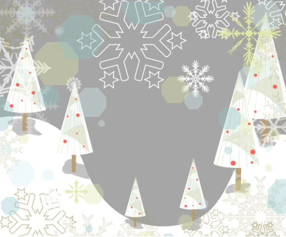 With Vector Background: Winter Background With Trees Vector Background Illustration 1