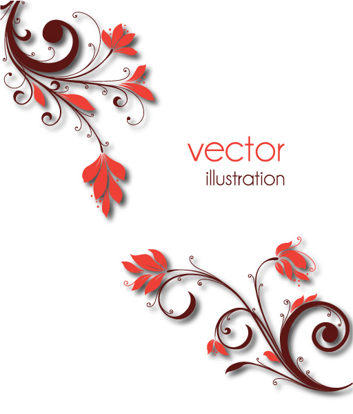 Background Vector: Floral Background Vector Illustration 1