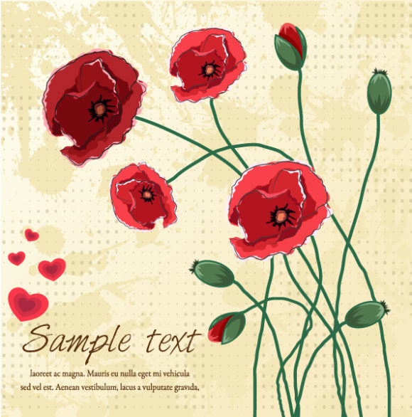 Gorgeous Illustration Vector Art: Floral Background Vector Art Illustration 1