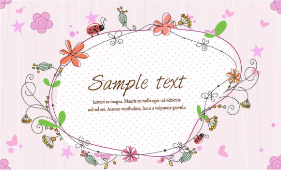 Floral, Star, With Vector Artwork Vector Frame With Floral 1