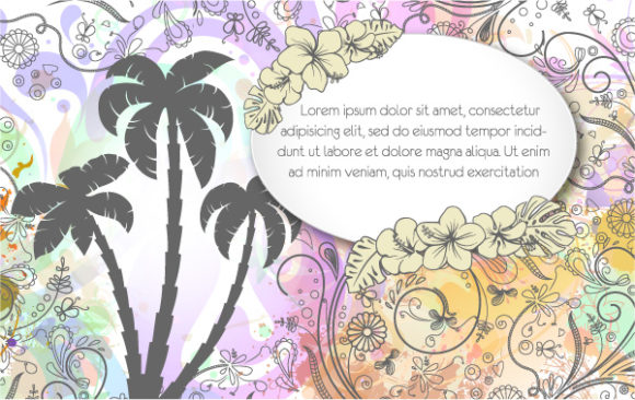 Best Background Vector Illustration: Vintage Floral Background Vector Illustration Illustration 1