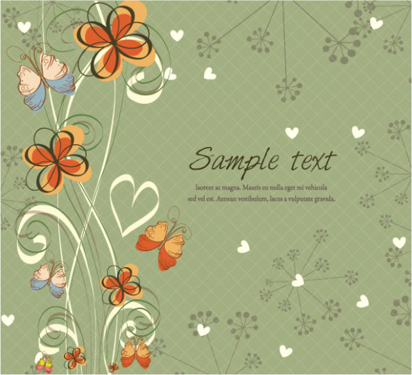Download Abstract Vector Illustration: Vector Illustration Abstract Floral Background 1