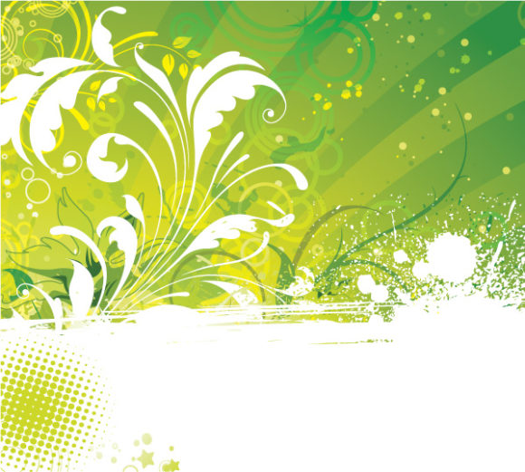 Gorgeous Grunge Vector Illustration: Grunge Floral Background Vector Illustration Illustration 1