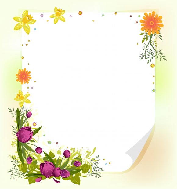 Surprising Background Vector Image: Vector Image Spring Floral Background 1