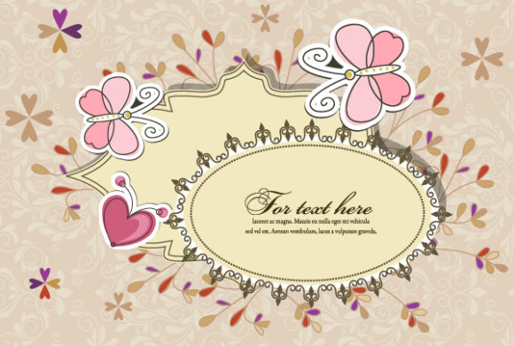 Floral, Floral-3 Eps Vector Vector Abstract Floral Frame 1