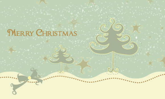 Vector Vector: Vector Christmas Greeting Card 1