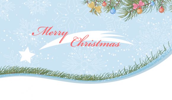 Greeting Vector Image: Vector Image Christmas Greeting Card 1