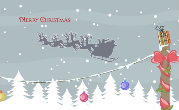 Vector, Christmas Vector Image Vector Christmas Greeting Card 1