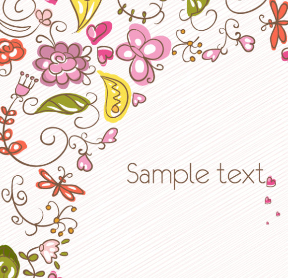 Exciting Vector Vector Graphic: Vector Graphic Abstract Floral Background 1