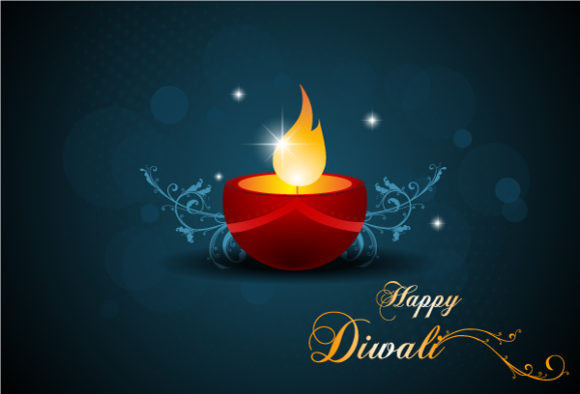Illustration, Star Eps Vector Diwali Card Vector Illustration 1