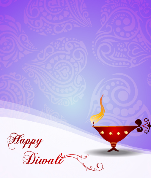 Diwali, Vector Vector Vector Diwali Greeting Card 1