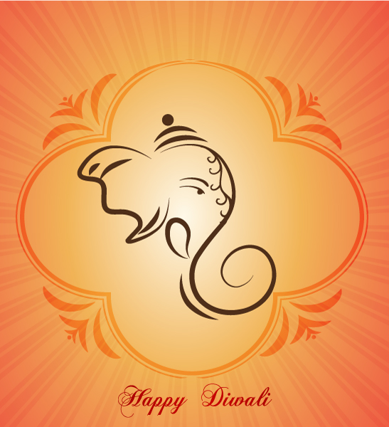 Insane Holiday Vector Illustration: Diwali Card Vector Illustration Illustration 1
