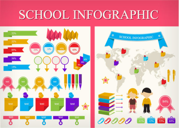 School Infographic Vector 1