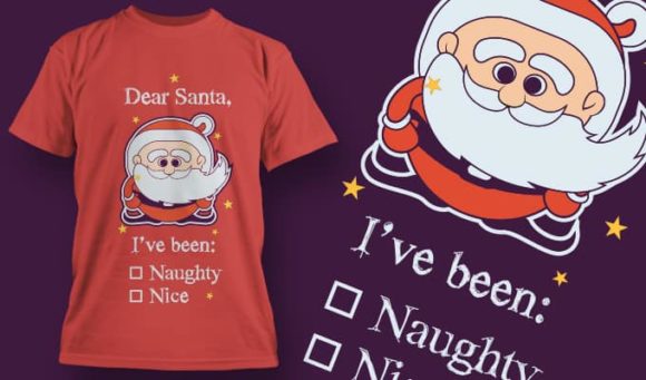 Dear Santa T-Shirt Design 1381 1