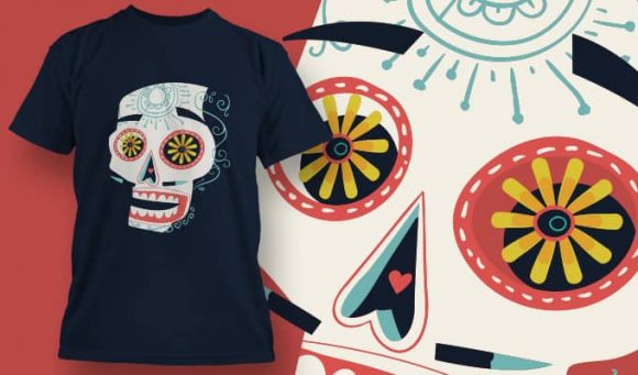 Skull T-Shirt Design 1389 1