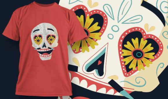 Skull T-Shirt Design 1390 1
