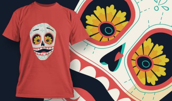 Skull T-Shirt Design 1392 1