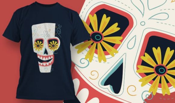 Skull T-Shirt Design 1395 1