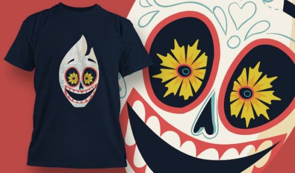 Skull T-Shirt Design 1396 1
