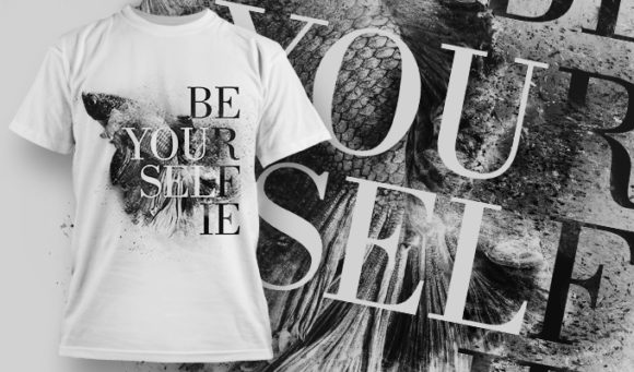 Be yourself T-Shirt Design 1402 1