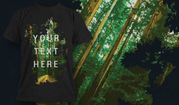 Forest T-Shirt Design 1418 1