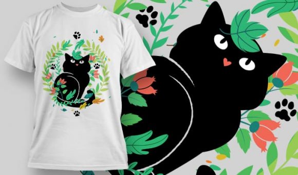 Cat T-Shirt Design 1435 1
