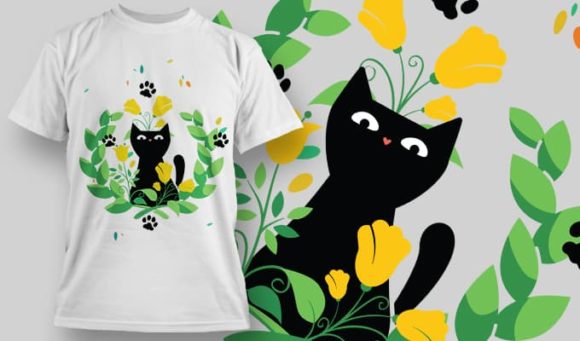 Cat T-Shirt Design 1440 1